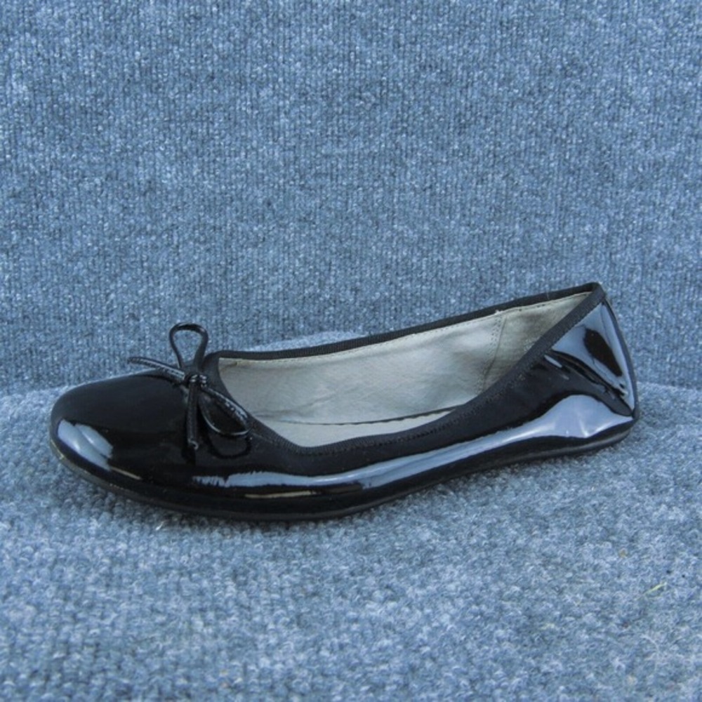 BP. Edie Women Ballet Shoes Black Patent Leather Slip On Size 7.5 Medium